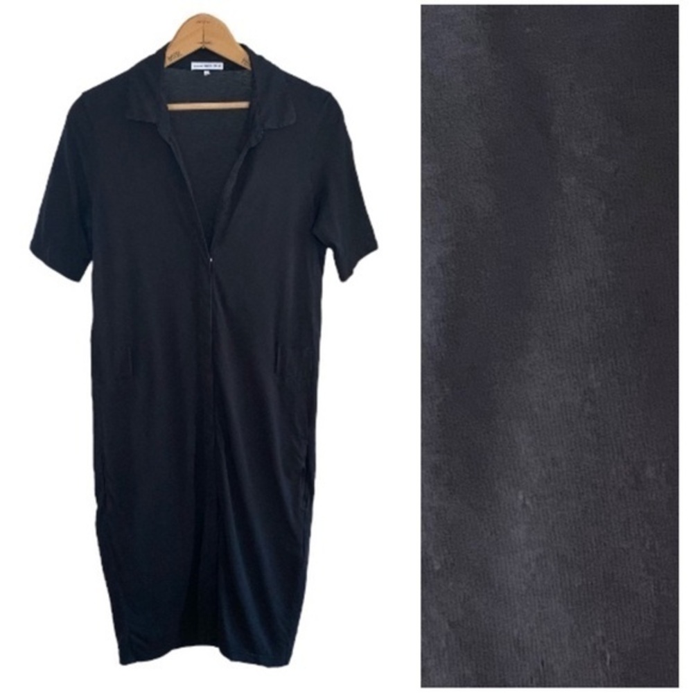 James Perse Black Shirt Dress